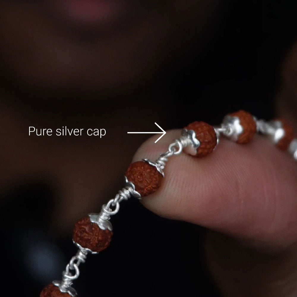 Rudhraksham Malai 6mm 54 Beads with cap