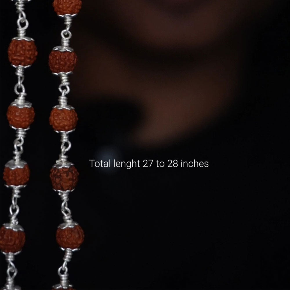 Rudhraksham Malai 6mm 54 Beads with cap