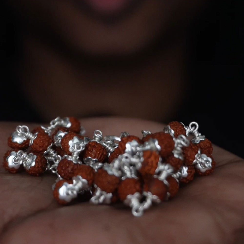 Rudhraksham Malai 6mm 54 Beads with cap