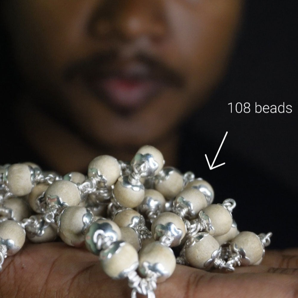 Thulasi Malai 6mm 108 Beads with cap