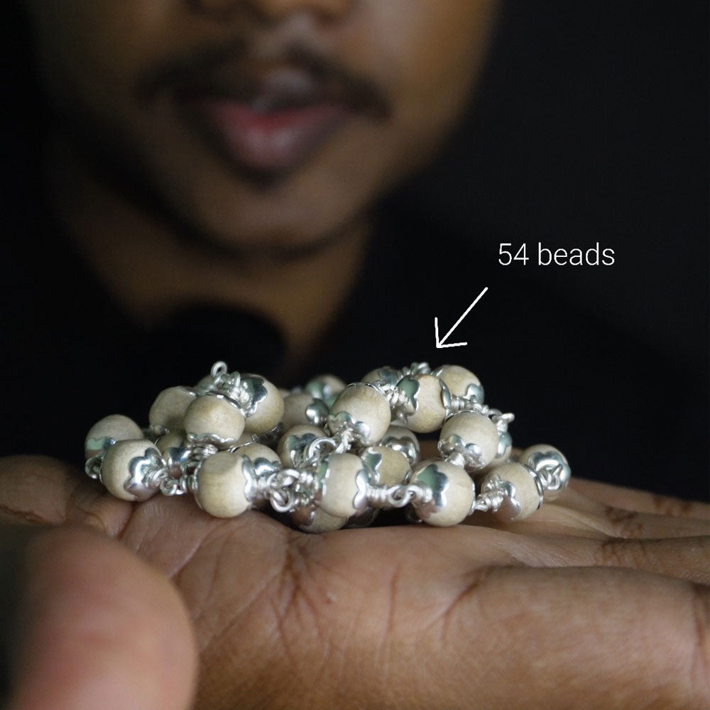 Thulasi Malai 6mm 54 Beads with cap