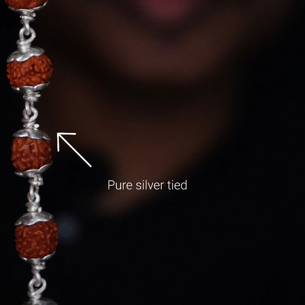 Rudhraksham Malai 8mm 54 Beads with cap