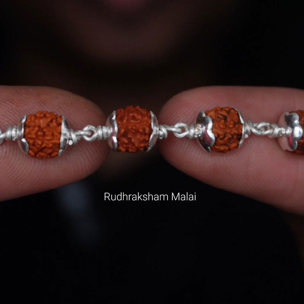 Rudhraksham Malai 8mm 54 Beads with cap