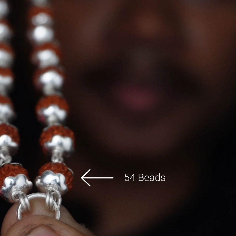 Rudhraksham Malai 8mm 54 Beads with cap