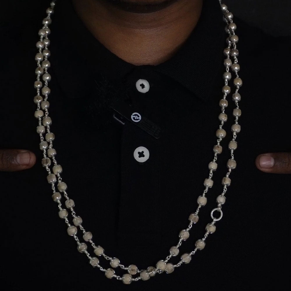 Thulasi Malai 8mm 108 Beads with cap