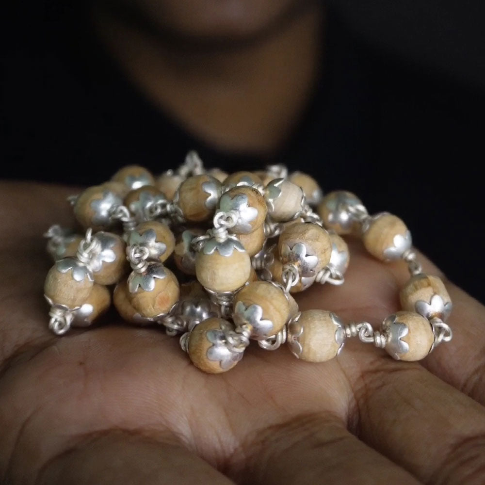 Thulasi Malai 8mm 54 Beads with cap