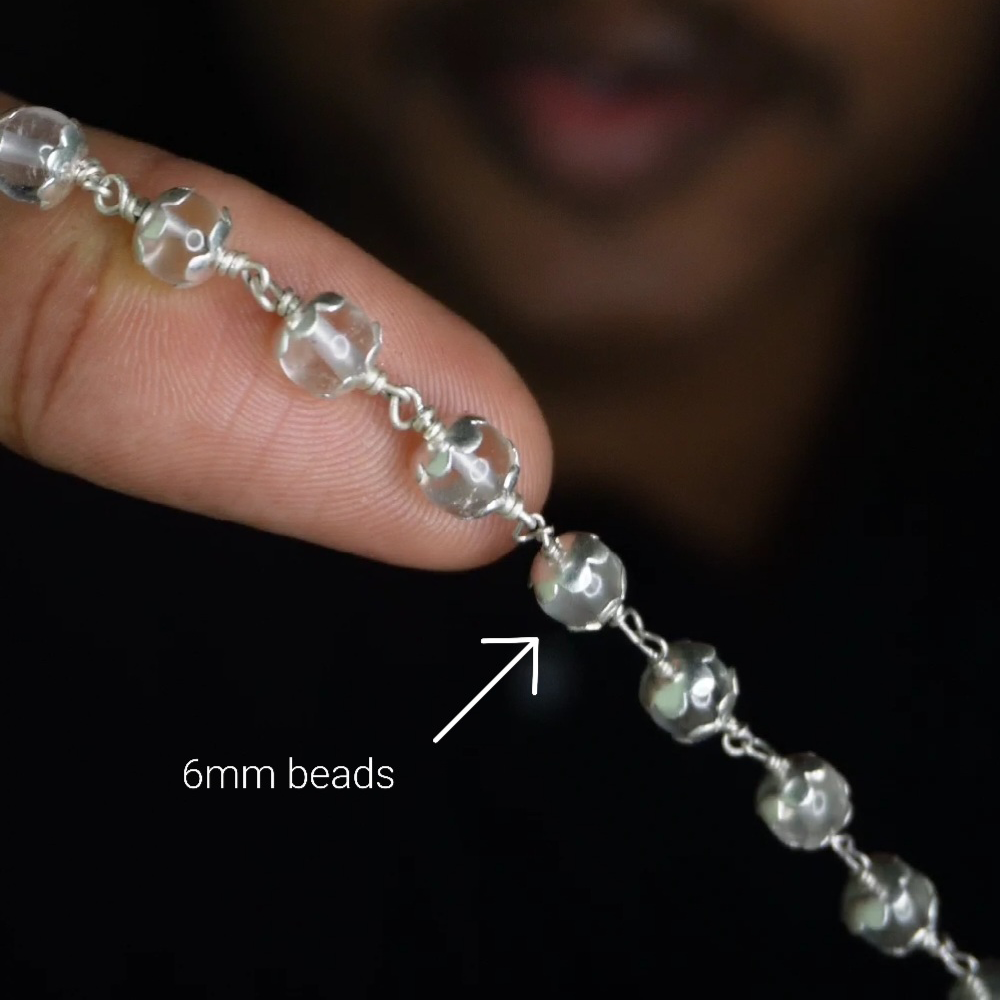 Spadigam Malai 6mm 54 Beads with cap
