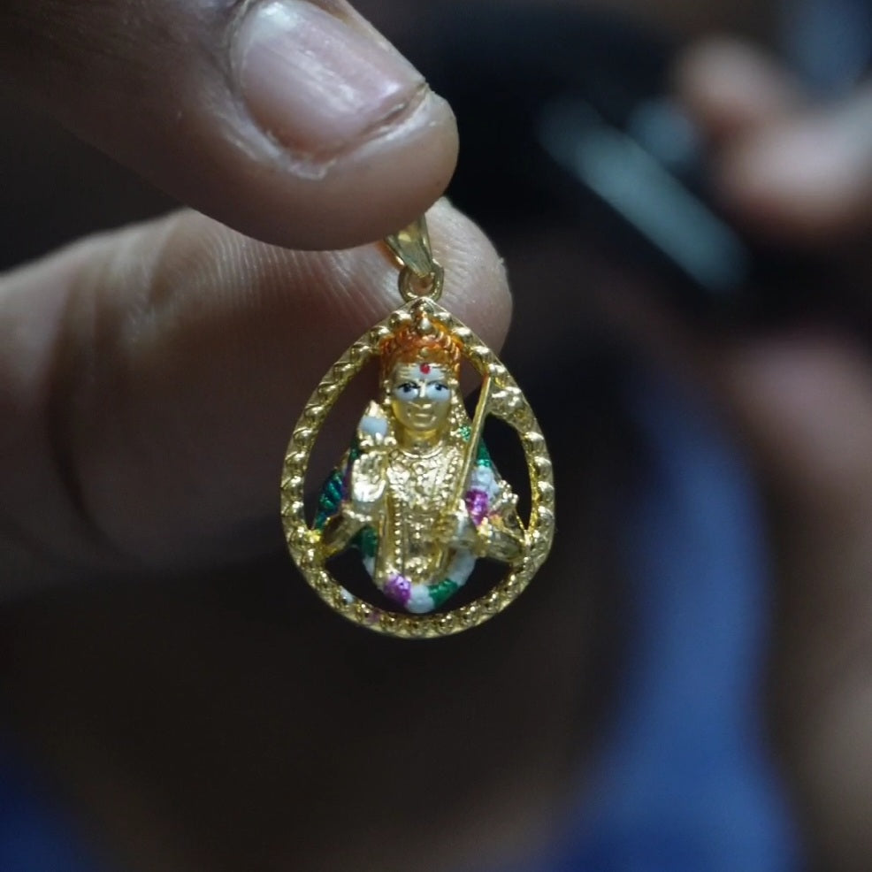 Murugan with water drop thiruvachi