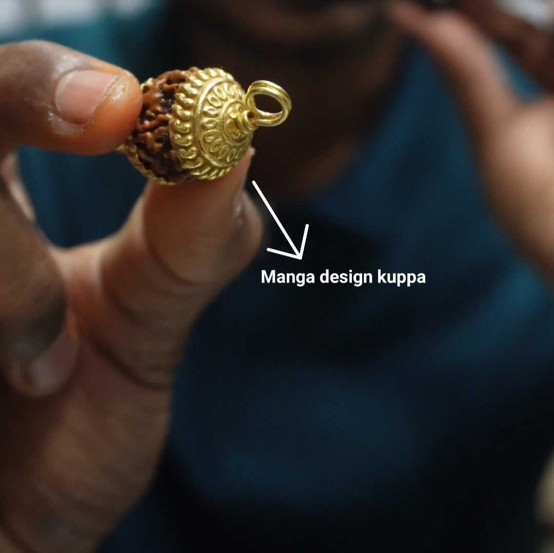 Ruthracham with gold plated nagas Kuppa