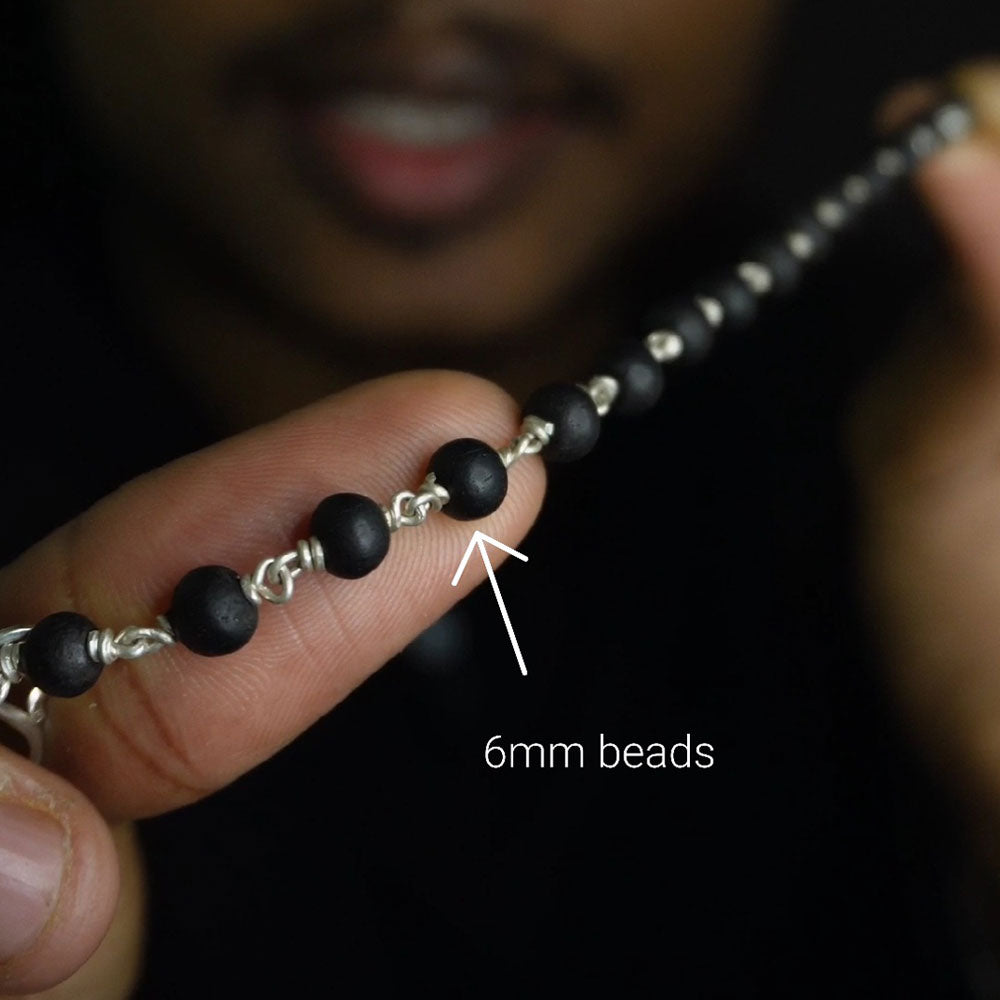 karungali bracelet 6mm without cap
