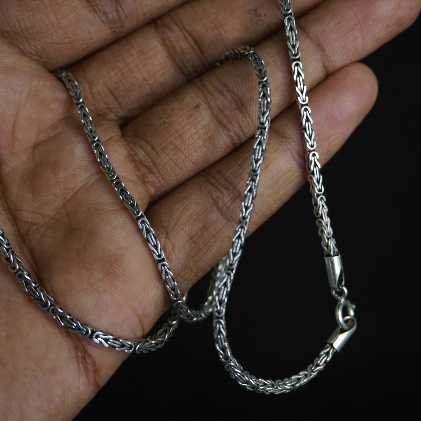Oxidized king chain 24 inches