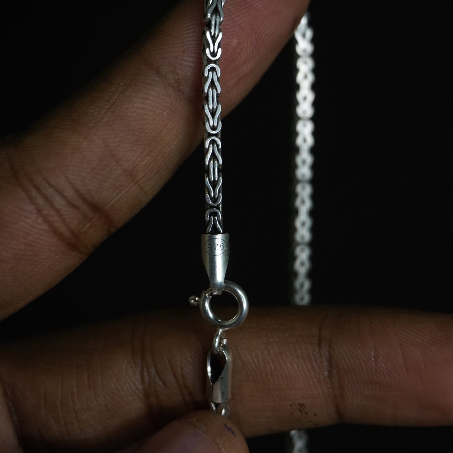 Oxidized king chain 24 inches