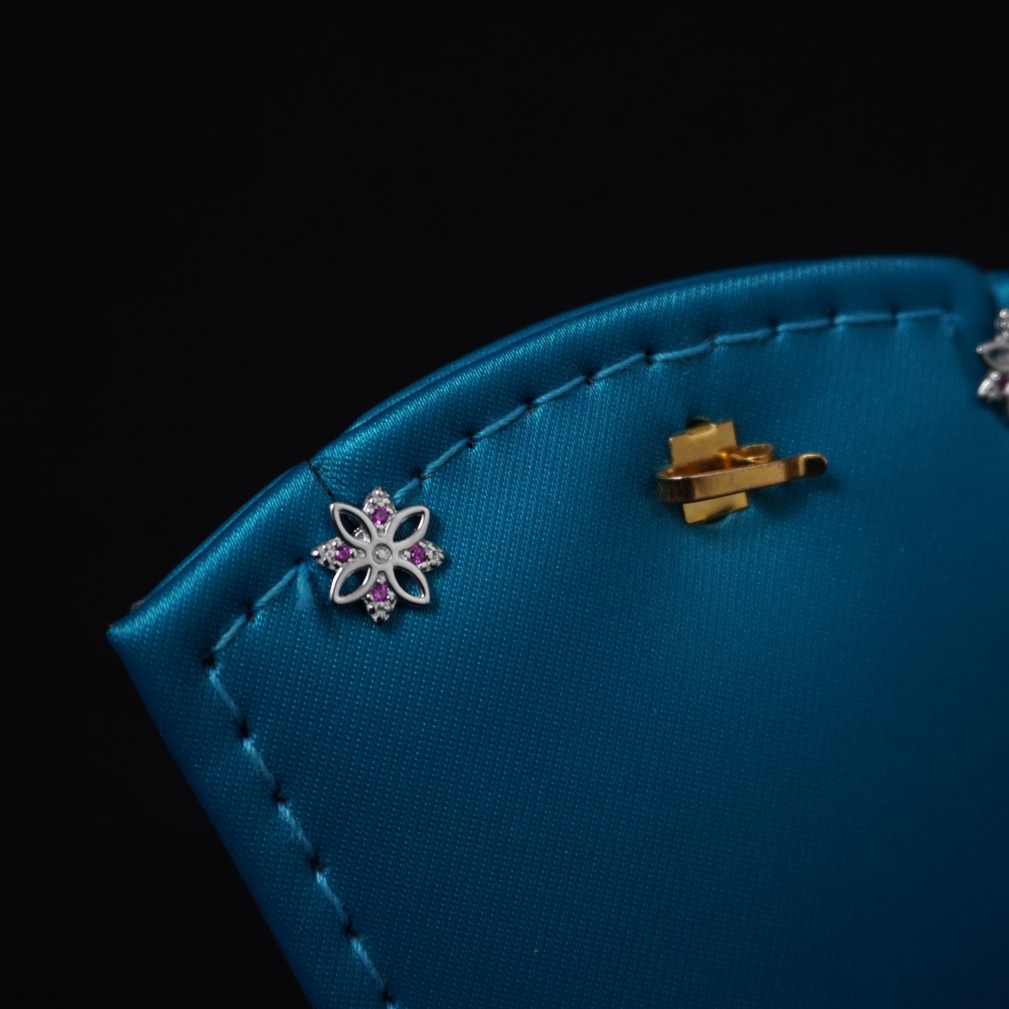 flower pattern stud