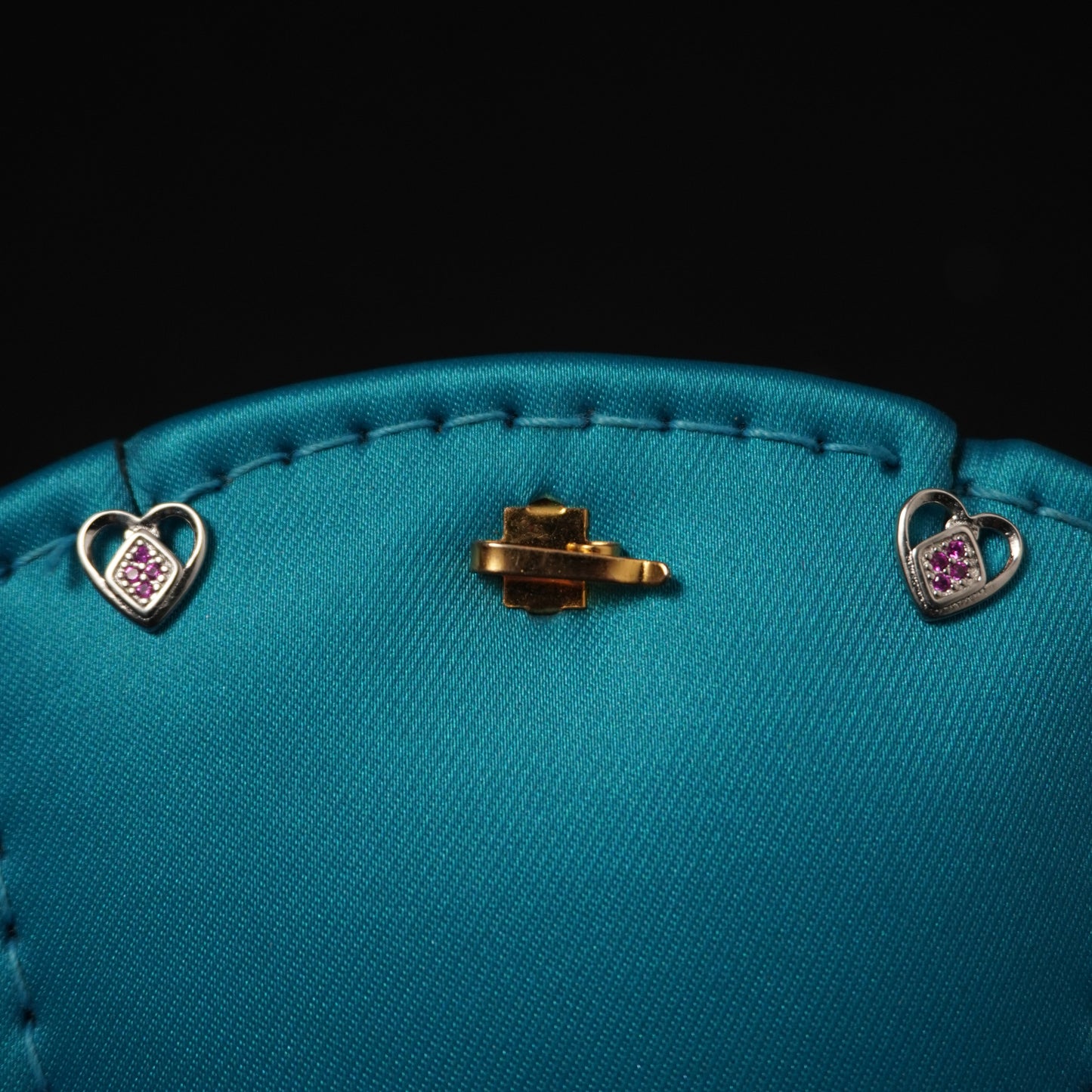 Heart shape with inside diamond shape.