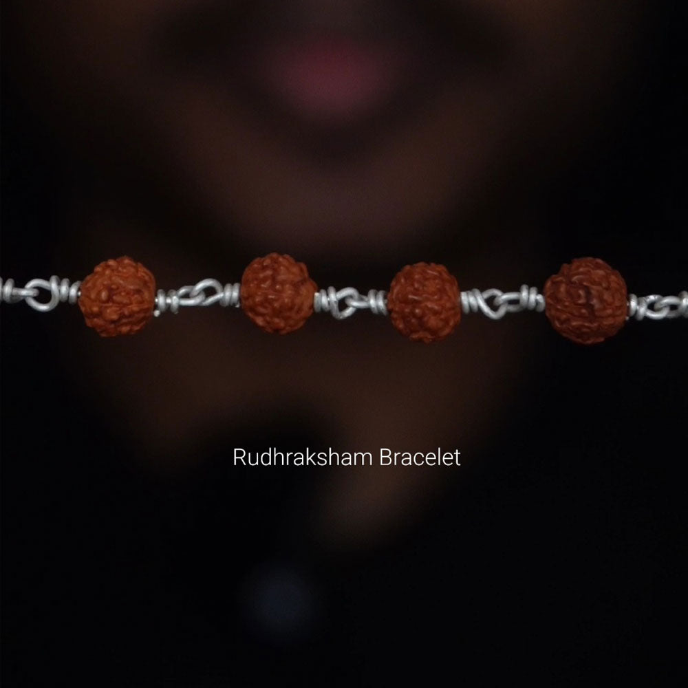 Rudhraksham bracelet 6mm without cap