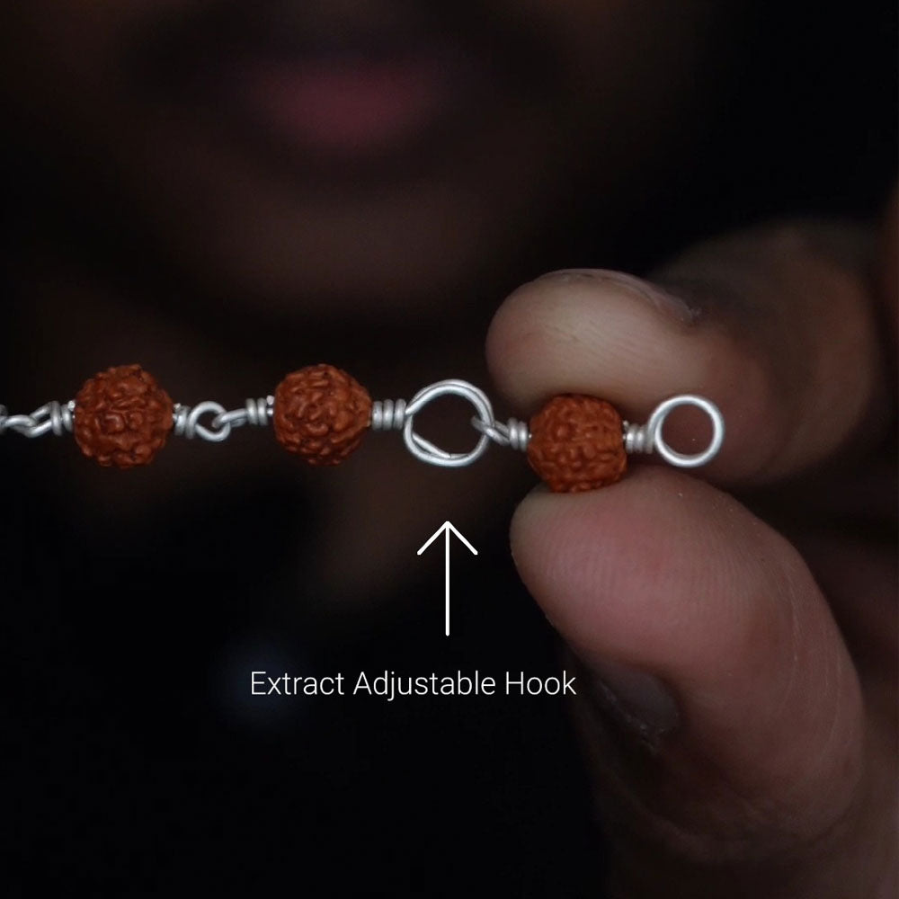 Rudhraksham bracelet 6mm without cap