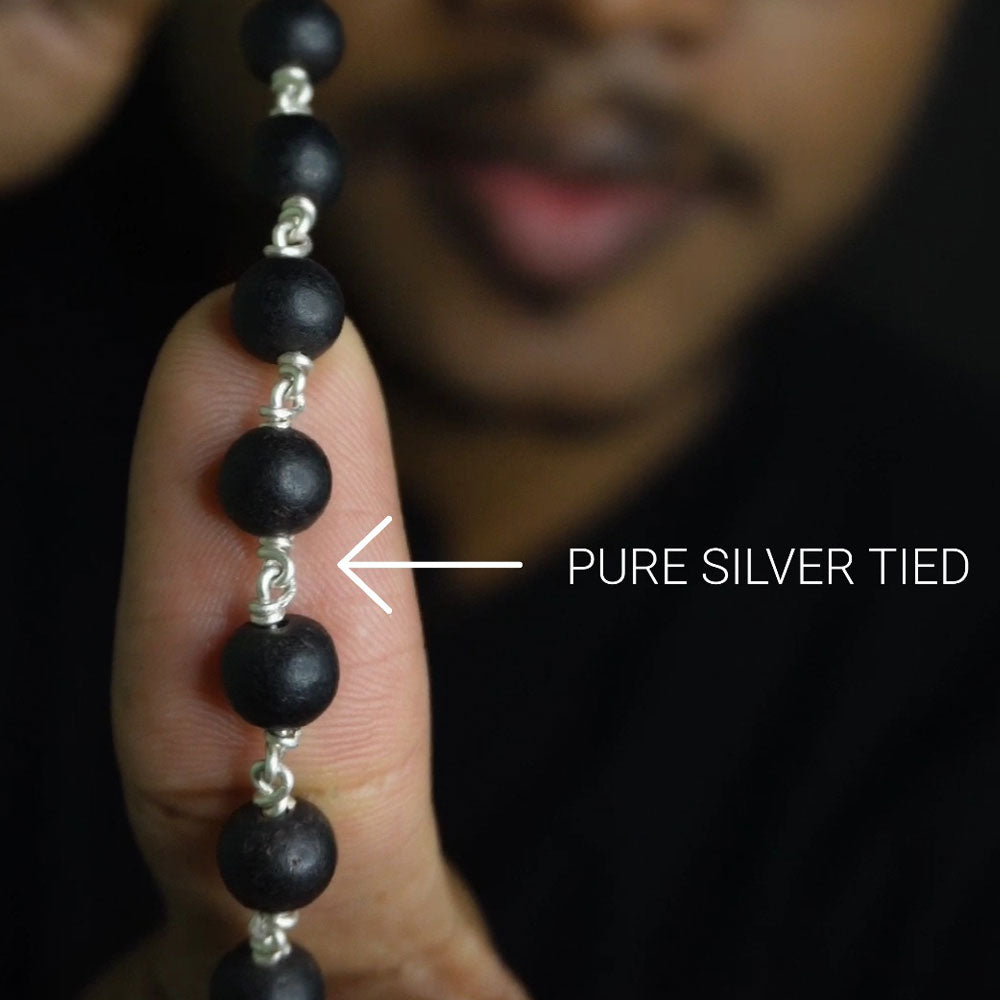 Karungali malai 8mm 54 beads without cap