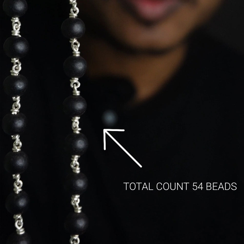 Karungali malai 8mm 54 beads without cap