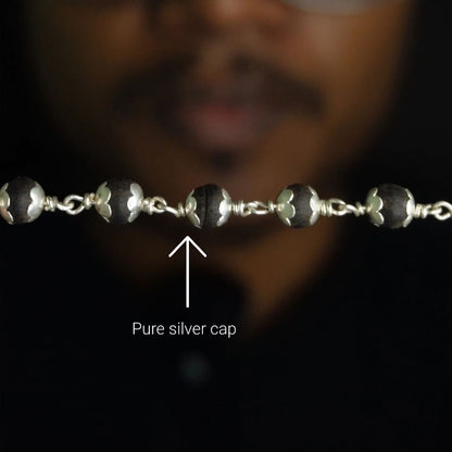 karungali malai 6mm 54 beads with cap