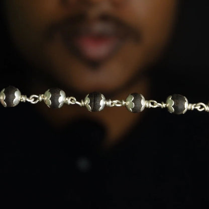 karungali malai 6mm 54 beads with cap
