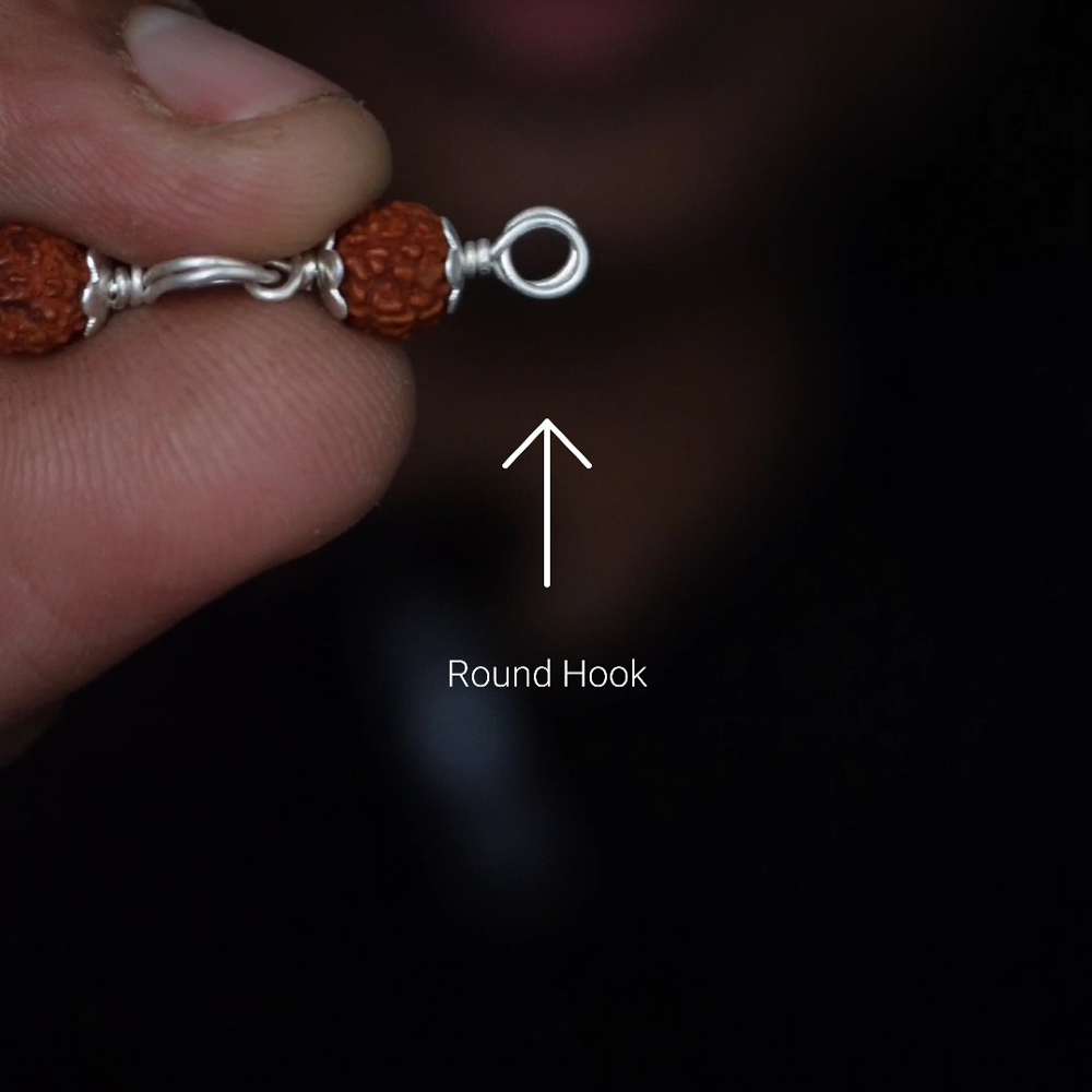 Rudhraksham bracelet 6mm with cap
