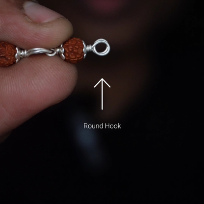 Rudhraksham bracelet 6mm with cap