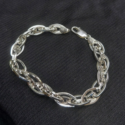 Connected Full hollow rugged hand chain 8.5 inches