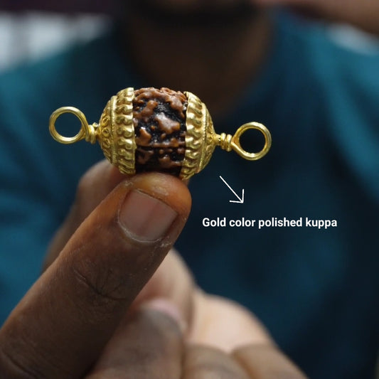 Ruthracham with gold plated nagas Kuppa