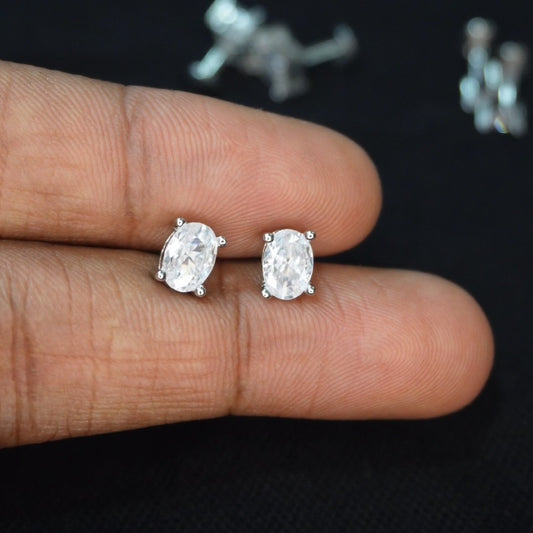 0val shape studs