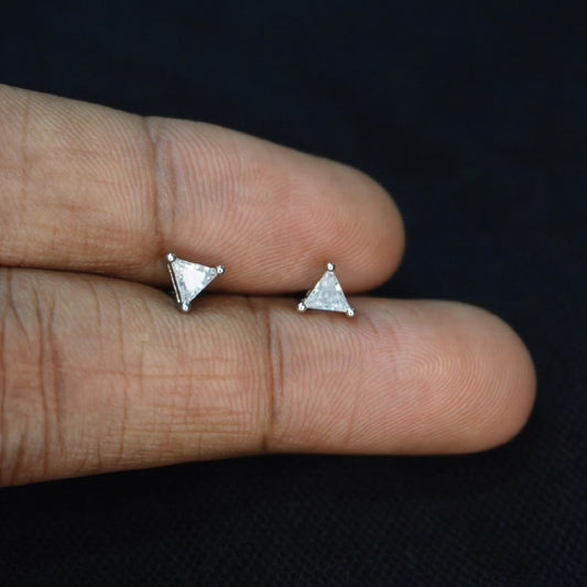 minimal triangle shape stud