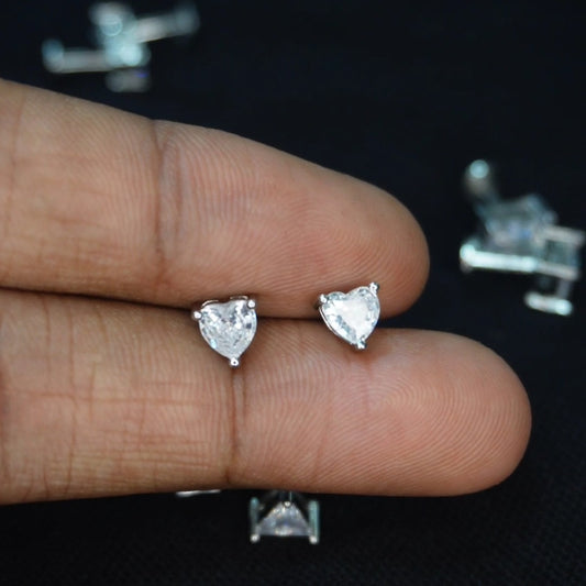 heart shaped stud