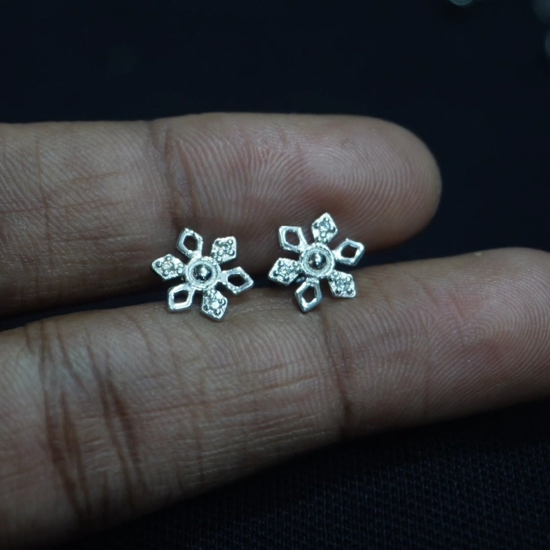 floral studs