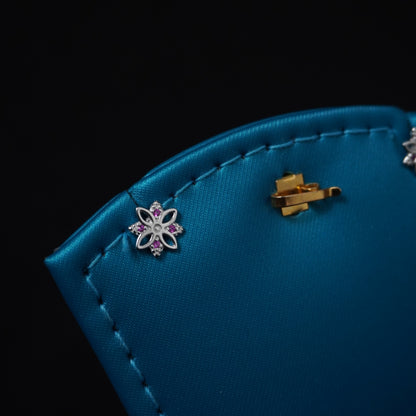 flower pattern stud
