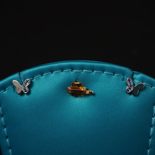 Butterfly shaped stud with stones
