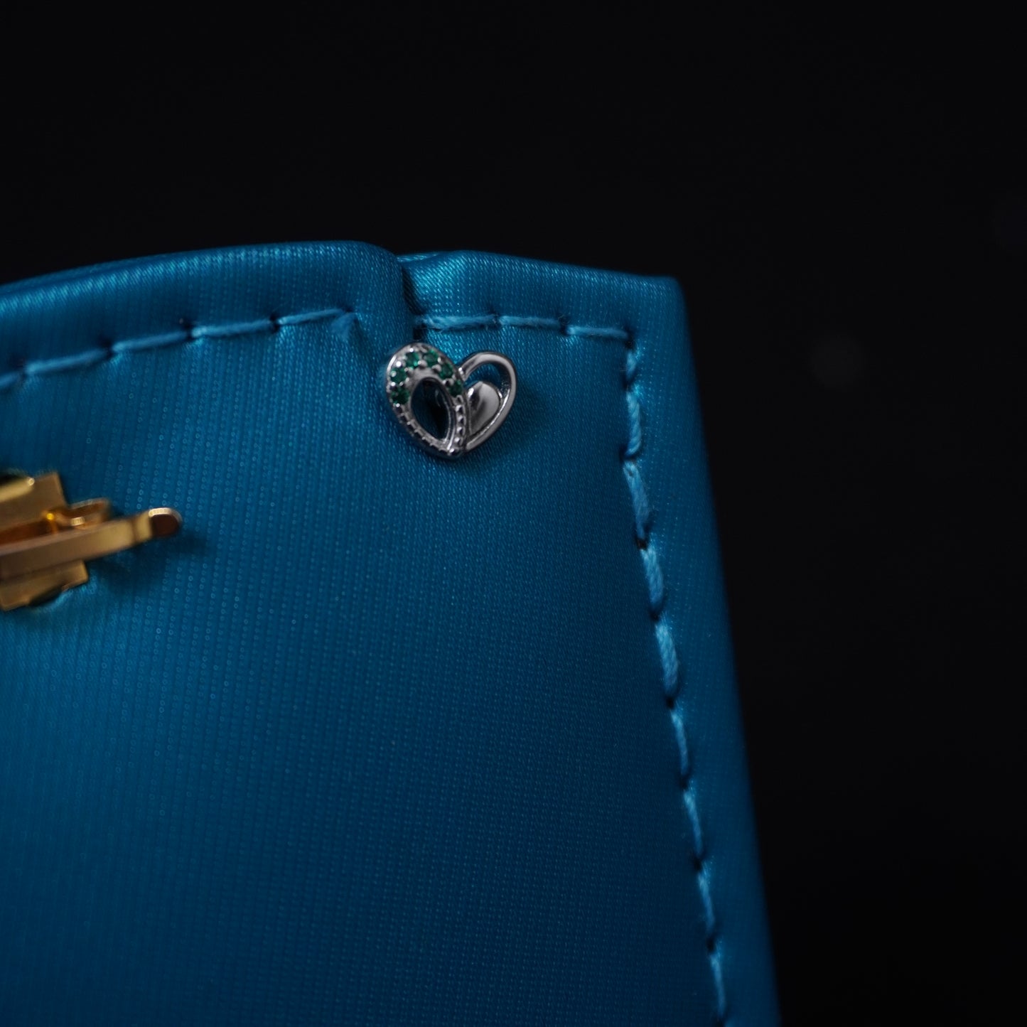 Heart shape inside with a little heart stud