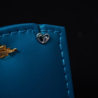 Heart shape inside with a little heart stud